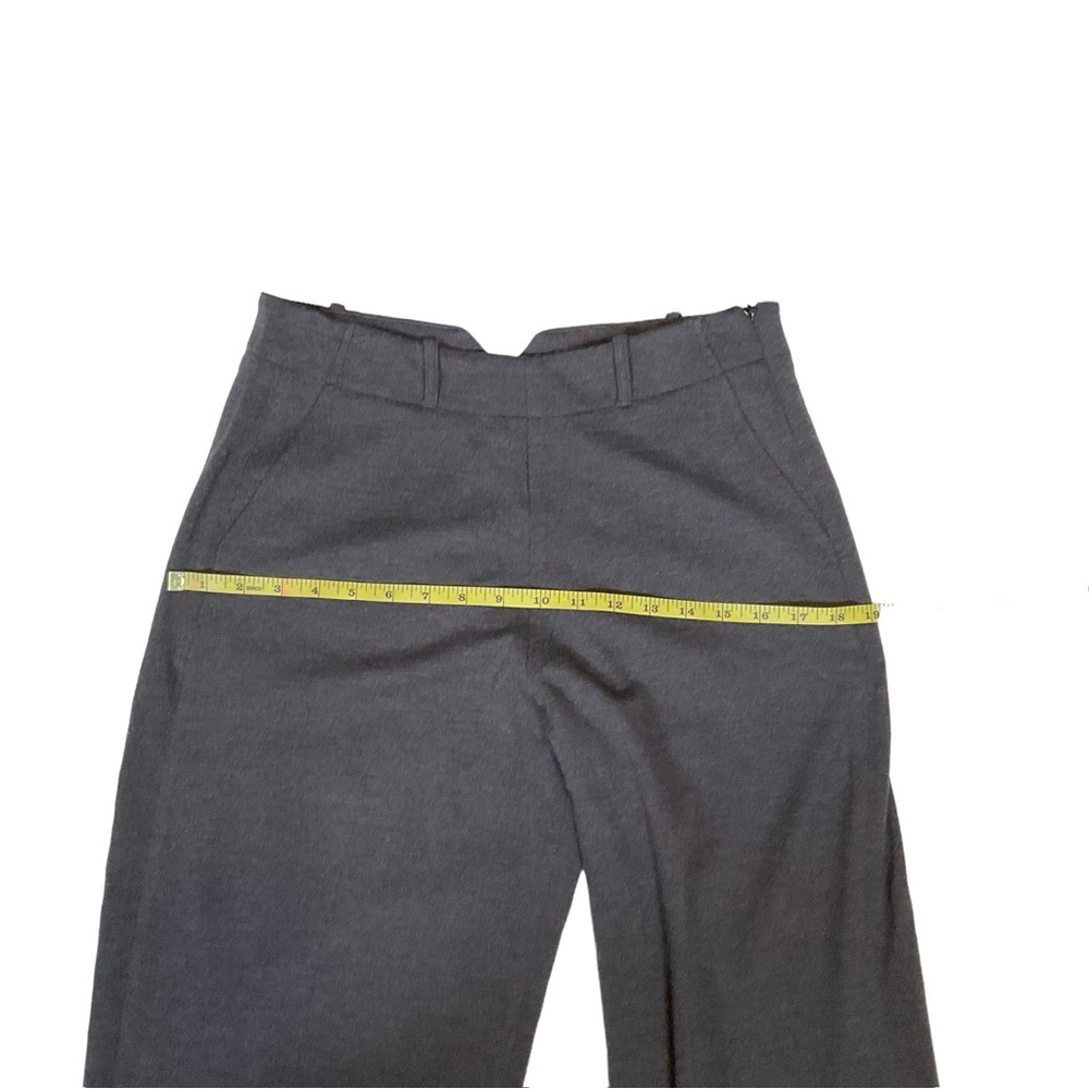 Faconnable Women’s High-Rise Wide Leg Trouser Gray Stretch Wool Dress Pa… - Picture 12 of 16